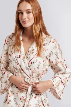 Homebodii Australian Animals TENCEL™ Womens Christmas Robe Fashion