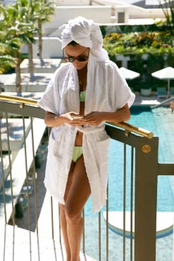 Homebodii Burleigh Towelling Robe Outlet