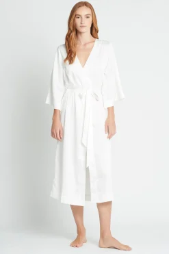 Homebodii Jasmine Long Robe Clearance