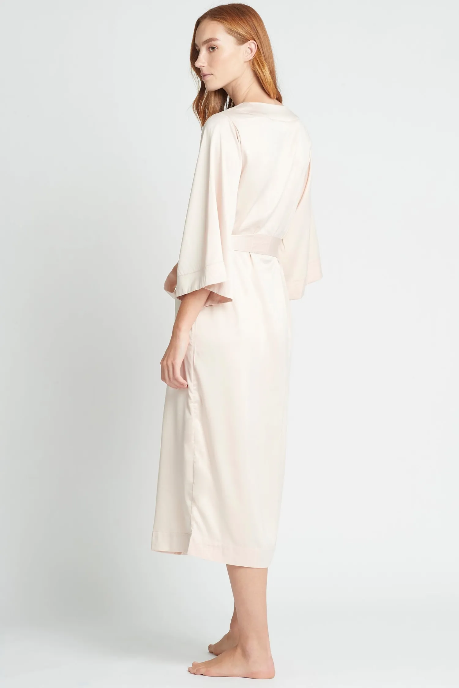 Homebodii Jasmine Long Robe Clearance