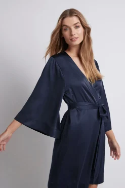 Homebodii Jasmine Short Robe Clearance