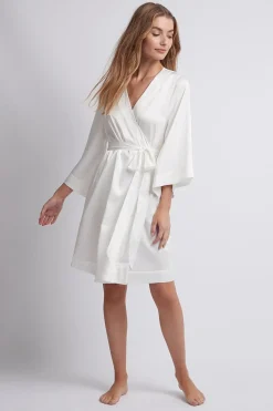 Homebodii Jasmine Short Robe Outlet
