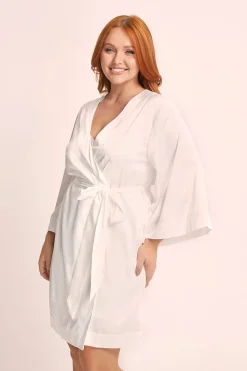 Homebodii Jasmine Short Robe Outlet