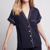 Homebodii Petra Tencel™ Short Sleeve with Long Pant Pyjama Set Sale