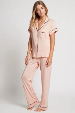 Homebodii Petra Tencel™ Short Sleeve with Long Pant Pyjama Set Clearance