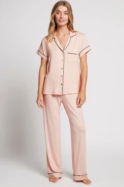 Homebodii Petra Tencel™ Short Sleeve with Long Pant Pyjama Set Clearance