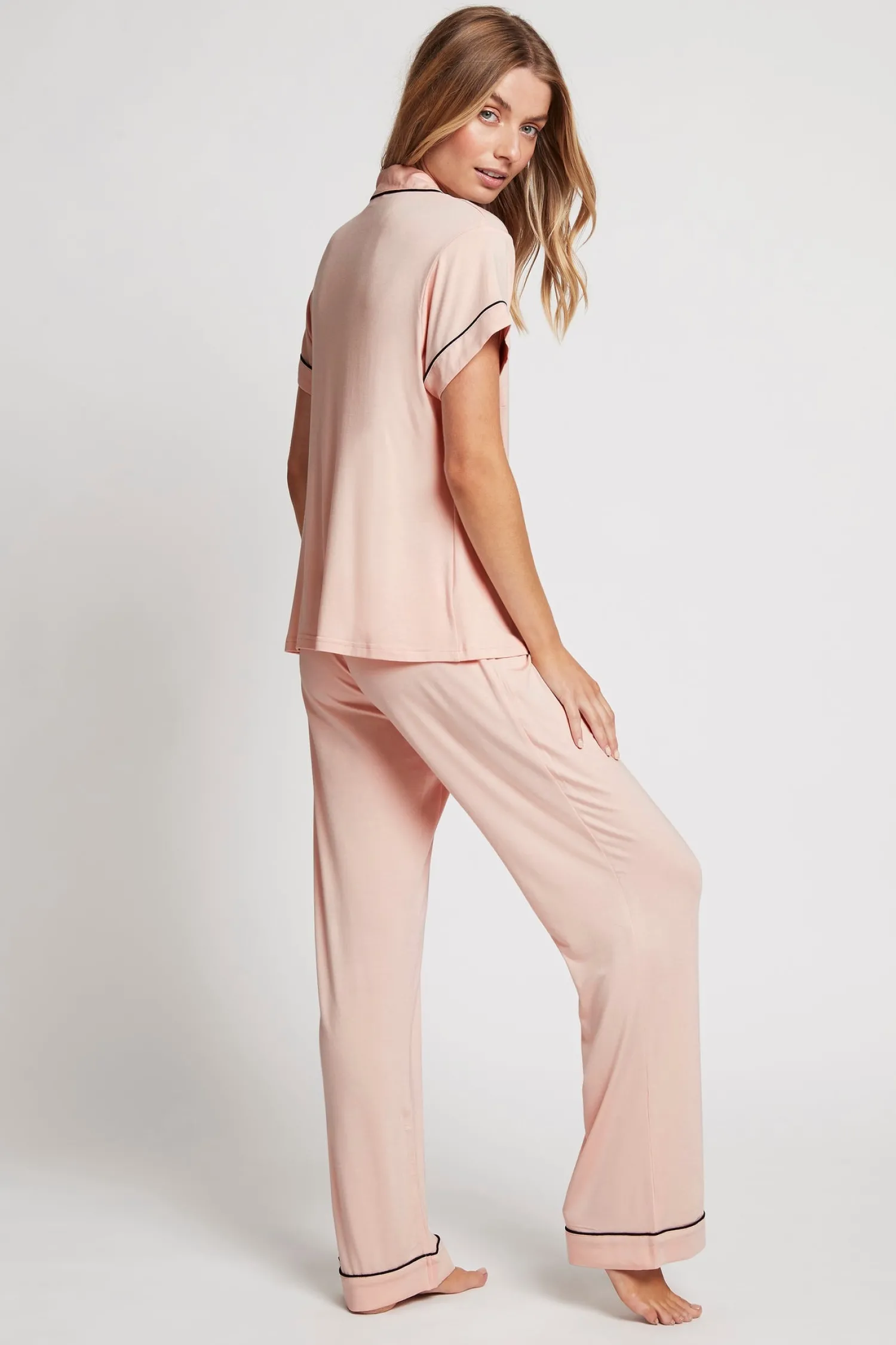 Homebodii Petra Tencel™ Short Sleeve with Long Pant Pyjama Set Clearance