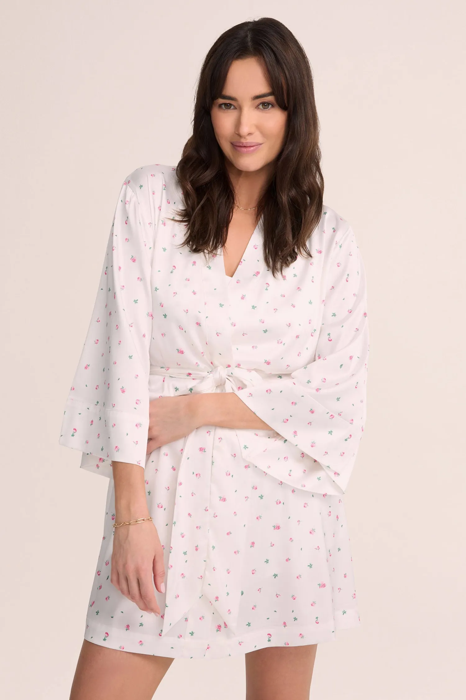 Homebodii Rosie OkeoTex Satin Robe Best