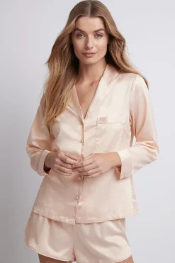 Homebodii Toni Long Sleeve with Short Pyjama Set New